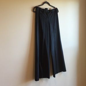 Dress pant, pinstripe, wide leg, size 0.